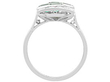 Art Deco Emerald and Diamond Ring