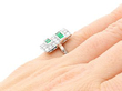 Art Deco Emerald and Diamond Ring