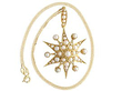 1920s Seed Pearl Pendant in gold