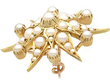 1920s Seed Pearl brooch side