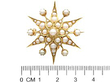 1920s Seed Pearl brooch size