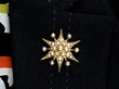 1920s Seed Pearl brooch wearing