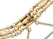 gate bracelet in yellow gold