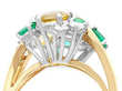 Emerald and Yellow Sapphire Ring