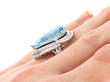 Aquamarine Ring on the Finger