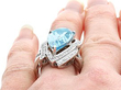 Vintage Pear Cut Ring Being Worn