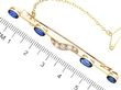 Antique Sapphire Bar Brooch