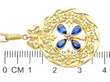 Floral Sapphire Pendant