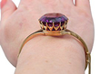 Antique Amethyst Bangle Wrist Wearing