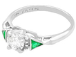 Diamond and Emerald Ring
