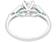 Emerald and Diamond Trilogy Ring