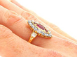 Ruby Ring on the Hand