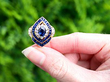 Vintage Sapphire and Diamond Earrings in Gold