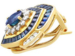Vintage Sapphire and Diamond Earrings in Gold