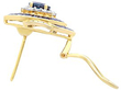 Vintage Sapphire and Diamond Earrings in Gold