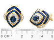 Vintage Sapphire and Diamond Earrings in Gold