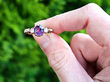 Antique Purple Sapphire Ring with Diamonds