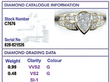 Pear Cut Diamond Ring Yellow Gold Grading Card