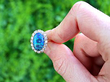Black Opal Engagement Ring outside