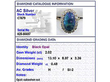 Black Opal Engagement Ring grading card