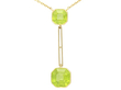 Peridot Drop Pendant Yellow Gold