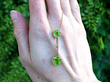 Peridot Drop Pendant Yellow Gold