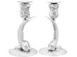 Vintage Silver Fish Candlesticks