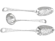 Antique Silver Spoons and Ladle Set UK
