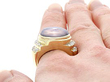 Vintage Star Sapphire Ring on finger
