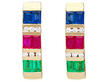 Yellow Gold Gemstone Earrings