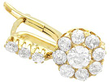 Flower Diamond Earring in Yellow Gold
