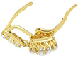 Flower Diamond Earring in Yellow Gold open