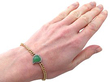 Chrysoprase Witch's Heart Bracelet Wearing