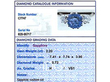 Independent Grading Card for Sapphire and Diamond Ring