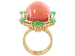 Coral Ring in Gold