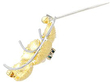 Organic Gold Brooch