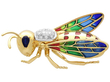 Vintage Bug Brooch with Gemstones