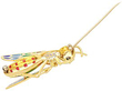 Vintage Bug Brooch with Gemstones open pin