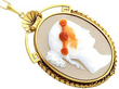 antique Victorian Cameo Pendant in Gold