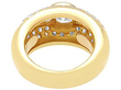 Chunky Yellow Gold Multi Diamond Ring UK