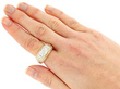 Chunky Yellow Gold Multi Diamond Ring UK
