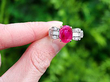 Burmese Ruby and Diamond Dress Ring