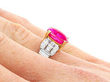 Burmese Ruby and Diamond Dress Ring