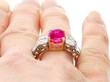 Burmese Ruby and Diamond Dress Ring