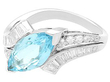 Marquise Cut Aquamarine Ring