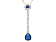 Antique Pear Shaped Sapphire Pendant