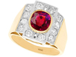 Thai Ruby and Diamond Ring