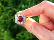 Thai Ruby and Diamond Ring