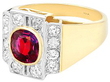 Thai Ruby and Diamond Ring