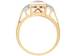 Thai Ruby and Diamond Ring